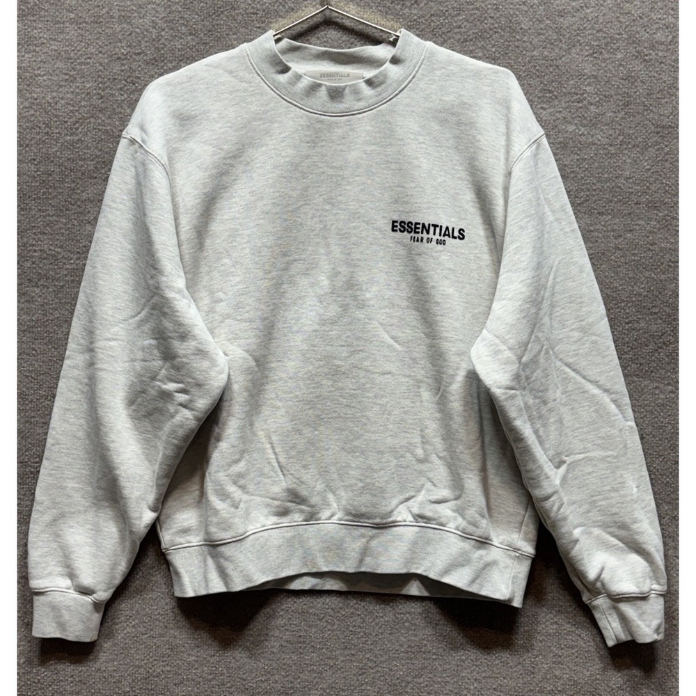 Fear of God Essentials Crewneck Sweatshirt Men's Medium Gray Fleece Pullover